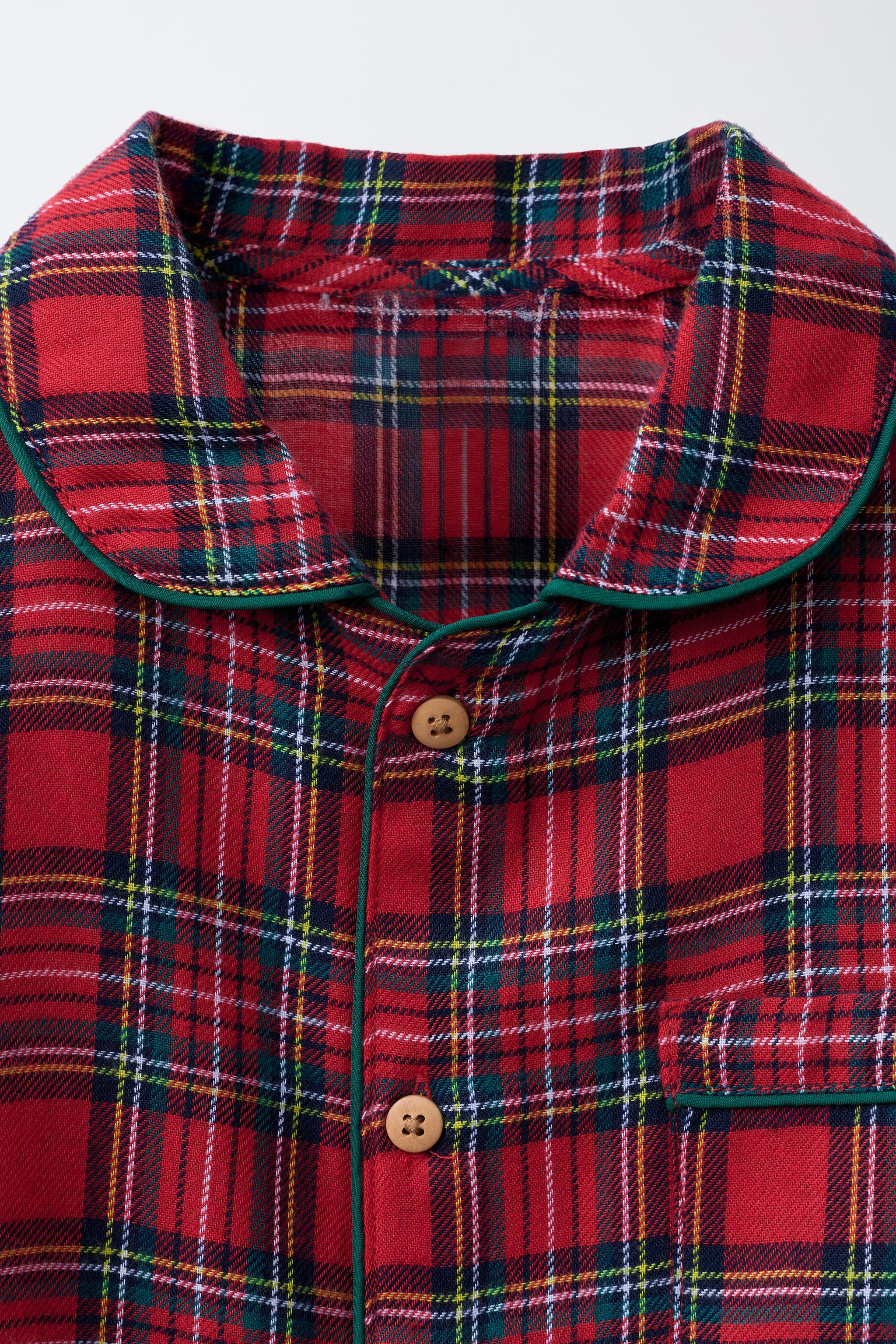 6-14 YEARS/ FLANNEL PLAID PAJAMAS